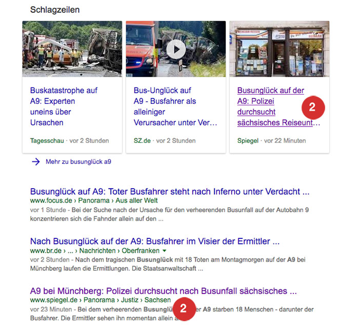 Spiegel: Google Suche