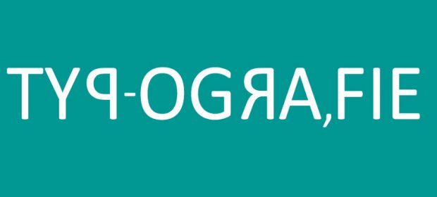 Typografie - Todsünden